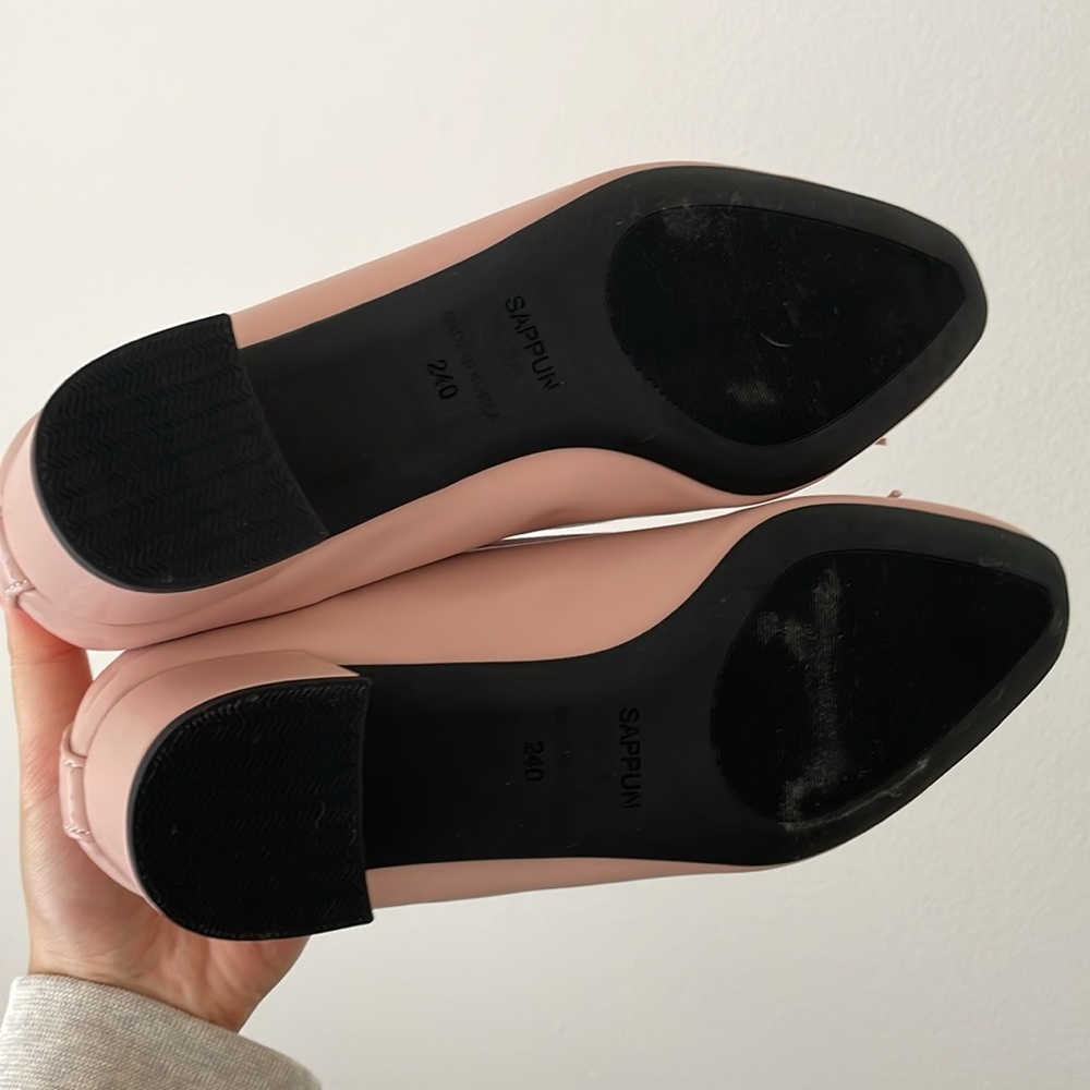 Pink Ribbon Low Heel Pumps - Picture 4 of 6